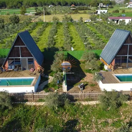 4 Kisilik Mustakil Havuzlu, Sunset Bungalov 1 빌라 무글라